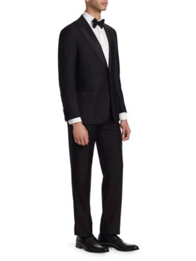 Shop Emporio Armani G-line Super Line Peak Tuxedo In Black