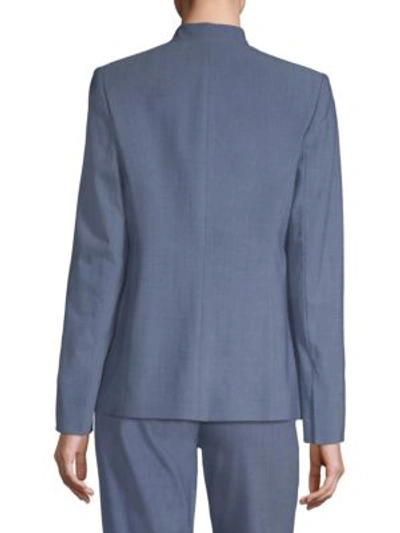 Shop Elie Tahari Tori Suit Jacket In Navy