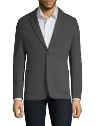 Shop Theory Slim-fit Notch Jacket In Charcoal
