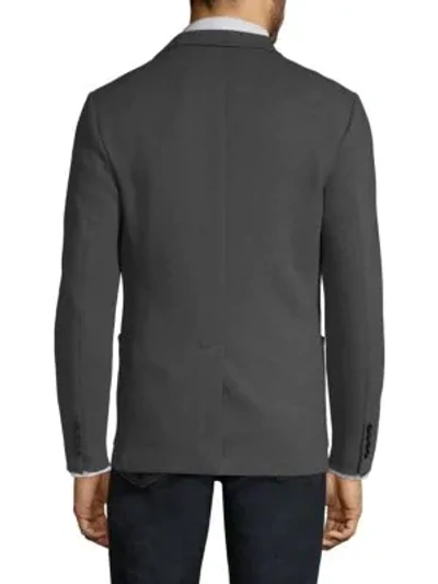 Shop Theory Slim-fit Notch Jacket In Charcoal