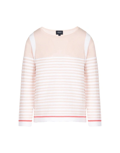 Shop Armani Jeans Sweaters In Light Pink