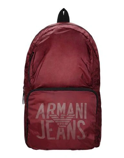 Shop Armani Jeans Backpacks & Fanny Packs In Deep Purple