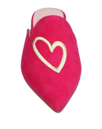 Shop Pretty Ballerinas Mules And Clogs In Fuchsia