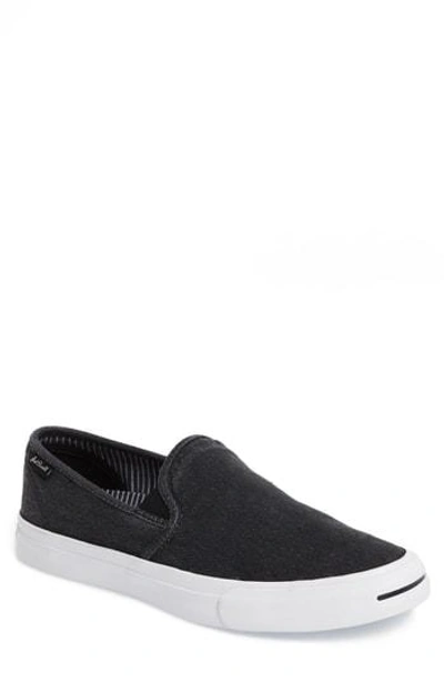 Shop Converse Jack Purcell Ii Slip-on In Almost Black