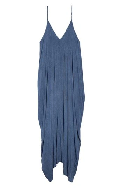 Shop Elan Cover-up Maxi Dress In Indigo Blue