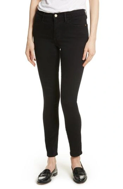 Shop Frame Le Color High Waist Skinny Jeans In Blanc
