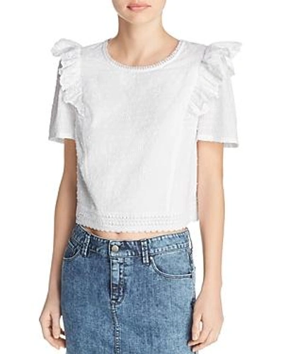 Shop Beltaine Ruffled Lace Top - 100% Exclusive In White