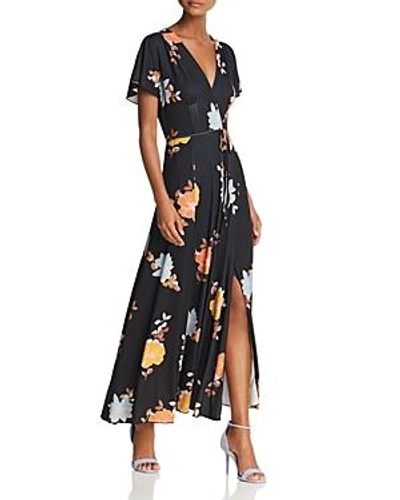 Shop French Connection Shikoku Crepe Maxi Dress In Black Multi