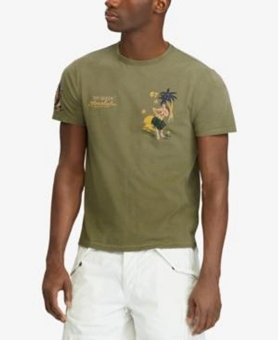 Shop Polo Ralph Lauren Men's Custom Slim Fit T-shirt In Defender Green