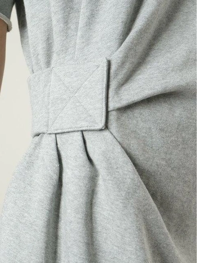 Shop Marc By Marc Jacobs Gathered Detail Sweatshirt Dress In Grey