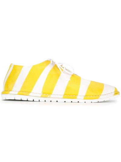 Shop Marsèll Striped Lace-up Sneakers
