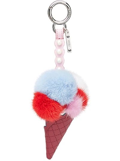 Shop Fendi Ice Cream Bag Charm - Multicolour