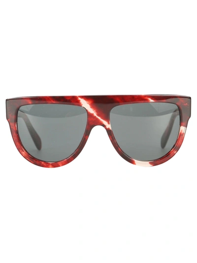 Shop Celine Céline Eyewear - Aviator Sunglasses In Red