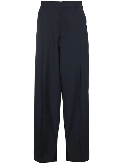 Shop Edward Crutchley Pleated Mohair Trousers
