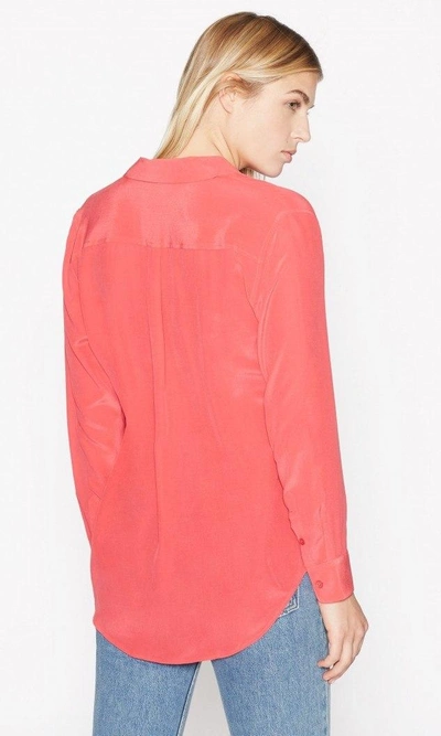 Shop Equipment Signature Silk Shirt In Charged Pink