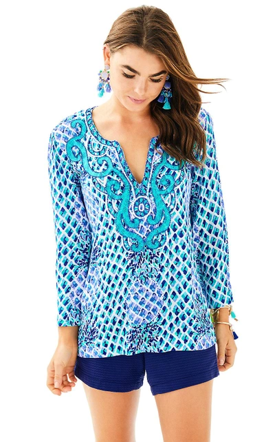 Shop Lilly Pulitzer Amelia Island Tunic In Resort White Toe In