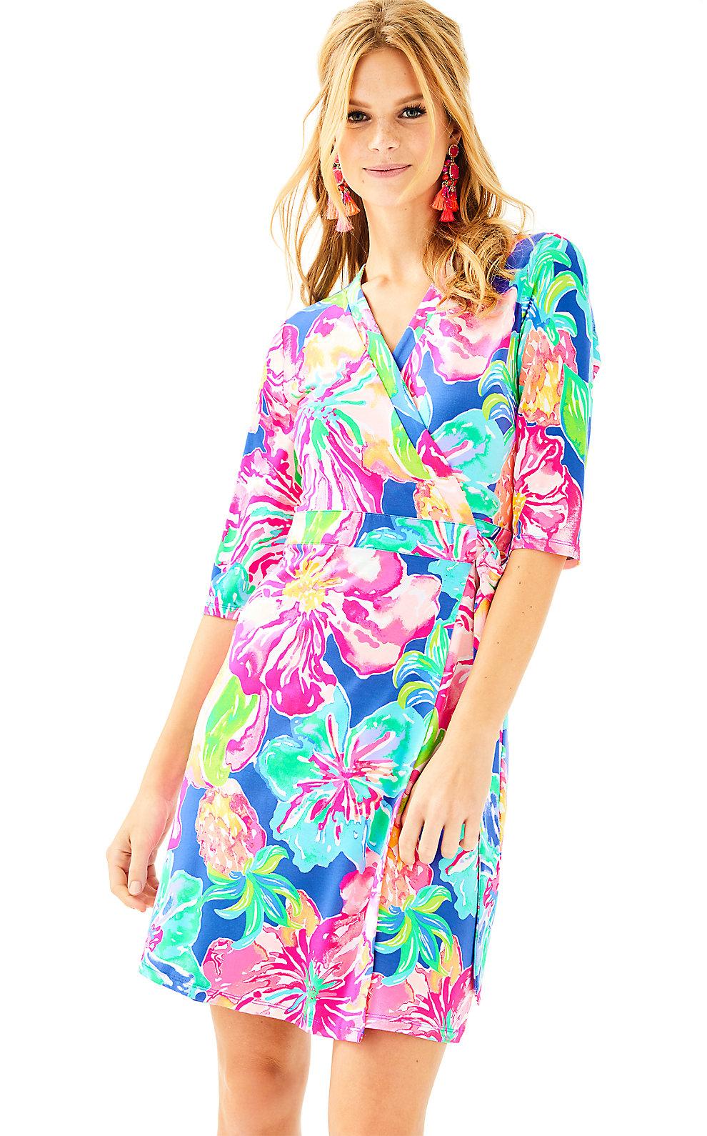Lilly Pulitzer Marvista Wrap Dress In Beckon Blue Jungle Utopia ModeSens