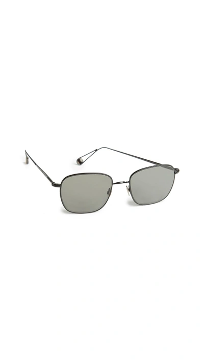 Shop Ahlem Blanche Sunglasses In Black/grey