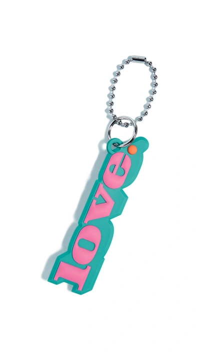 Shop Marc Jacobs Silicone Love Bag Charm In Pink Multi