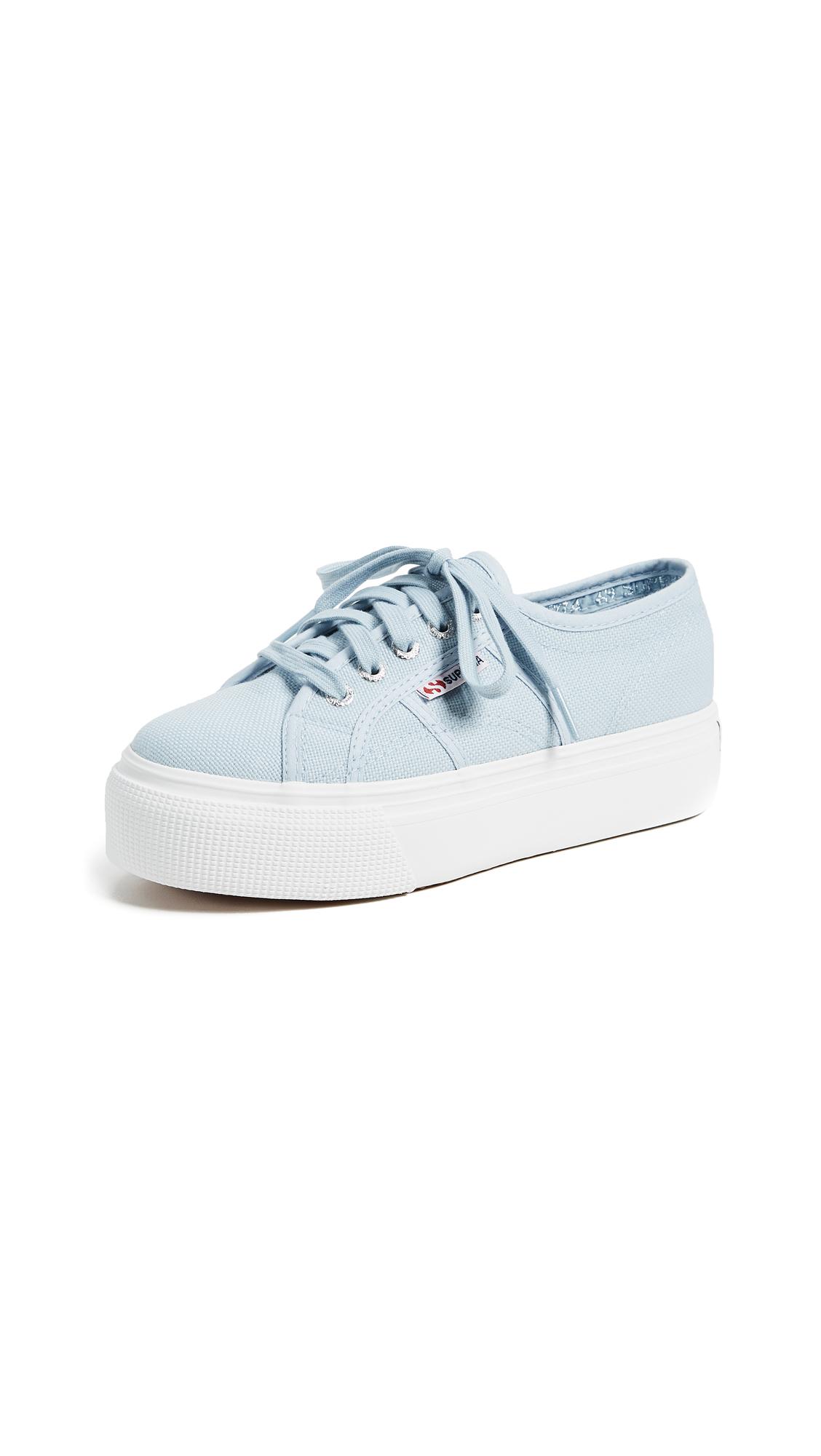 superga blue platform