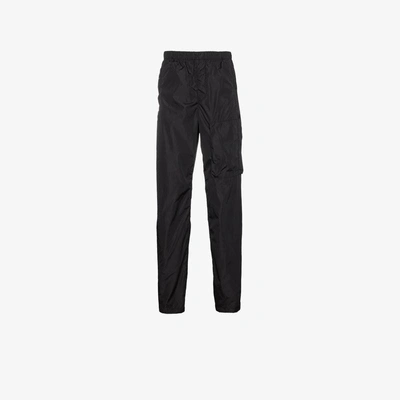 Shop Givenchy Shell Track Trousers In Black
