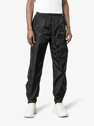 Shop Givenchy Shell Track Trousers In Black