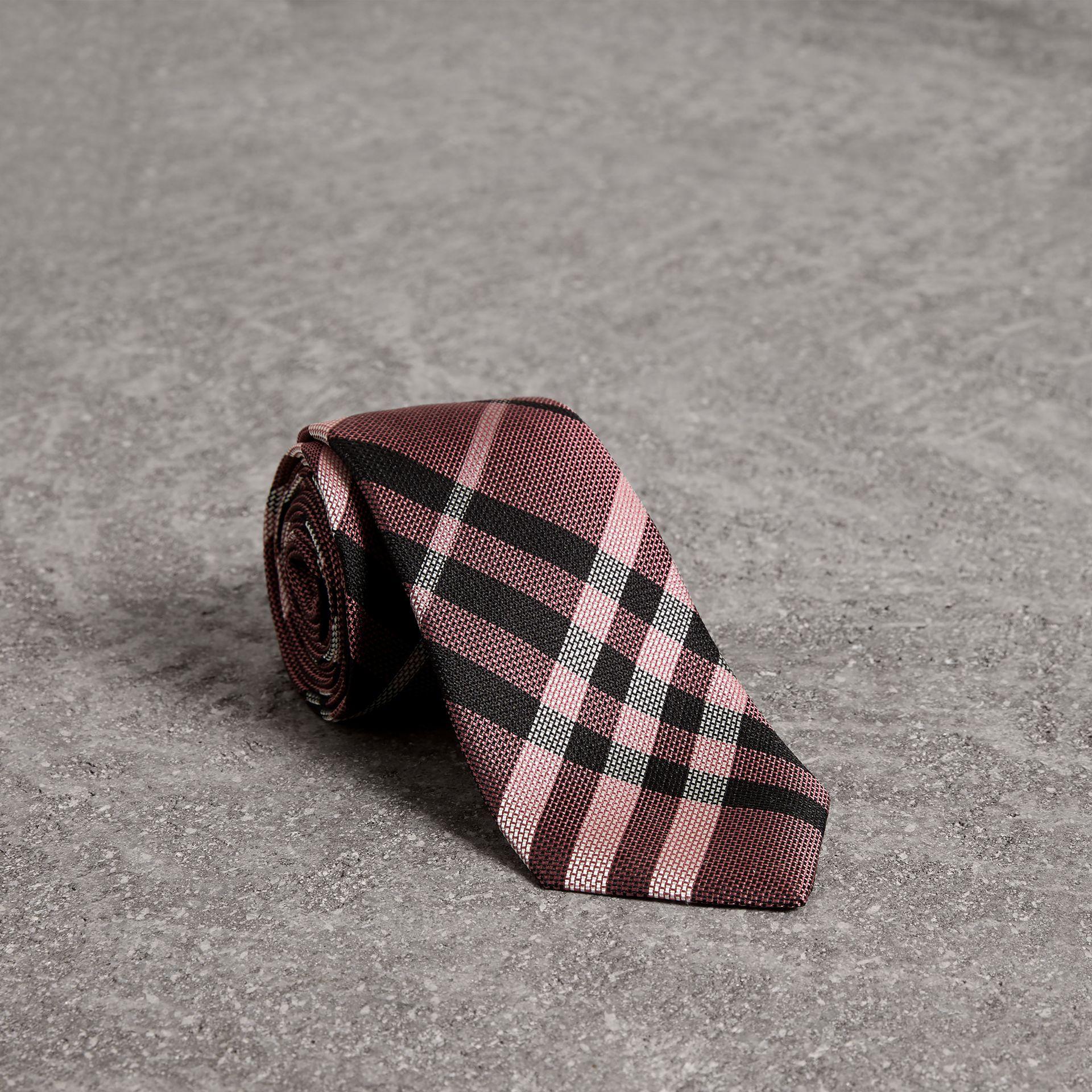 burberry pink check tie
