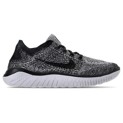 Shop Nike Men's Free Rn Flyknit 2018 Running Shoes, Grey