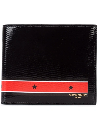 Shop Givenchy Star Print Billfold Wallet - Black