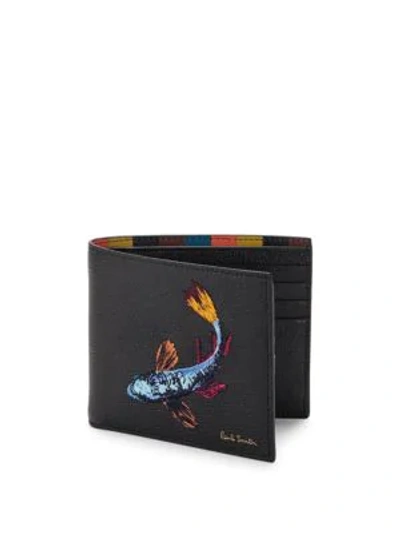 Paul Smith Embroidered Koi Carp Wallet In Black | ModeSens