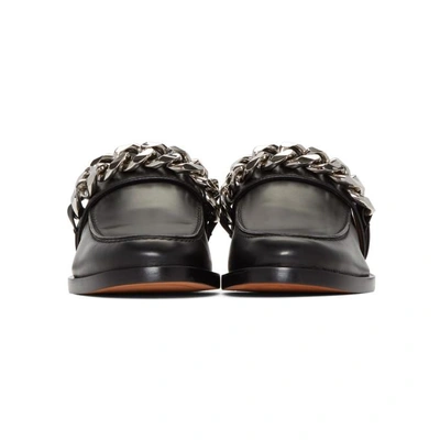 Shop Givenchy Black Chain Slippers