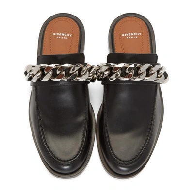Shop Givenchy Black Chain Slippers
