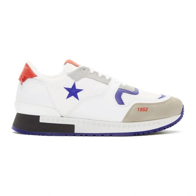 Shop Givenchy White & Red Star Active Runner Sneakers