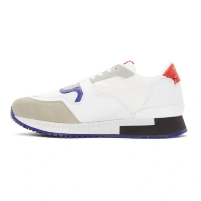 Shop Givenchy White & Red Star Active Runner Sneakers