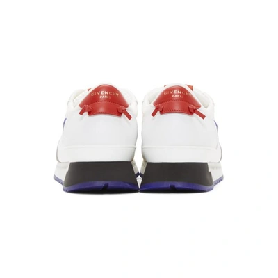 Shop Givenchy White & Red Star Active Runner Trainers