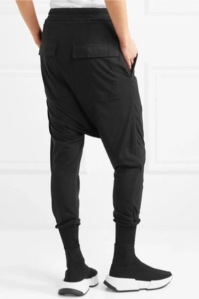 Shop Rick Owens Jersey Track Pants In Black