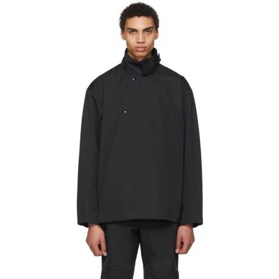 Grey Cross Front Short Jacket