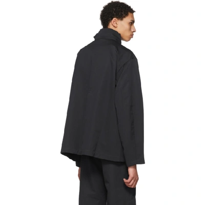 Kiko Kostadinov Grey Cross Front Short Jacket | ModeSens