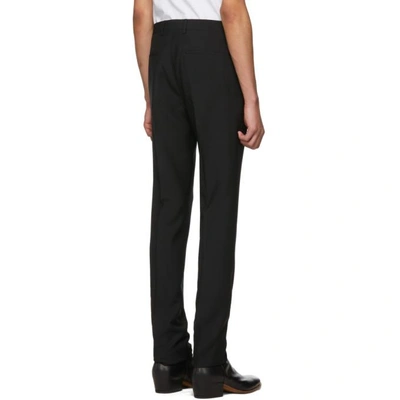 Shop Givenchy Black Wool Slim Trousers