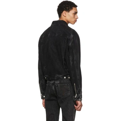 Shop Givenchy Black Vintage Denim Jacket In 002 Black