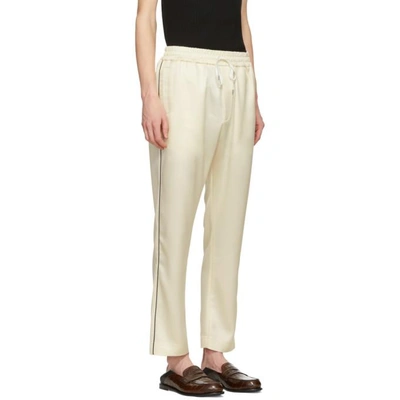 Shop Cmmn Swdn Off-white Buck Lounge Pants In Cream