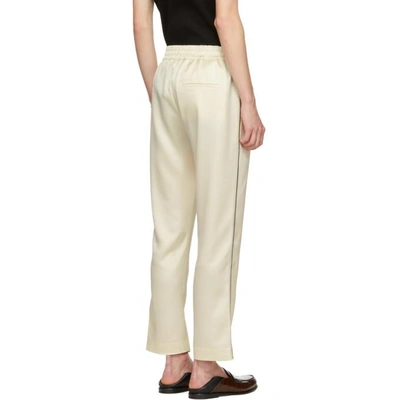 Shop Cmmn Swdn Off-white Buck Lounge Pants In Cream
