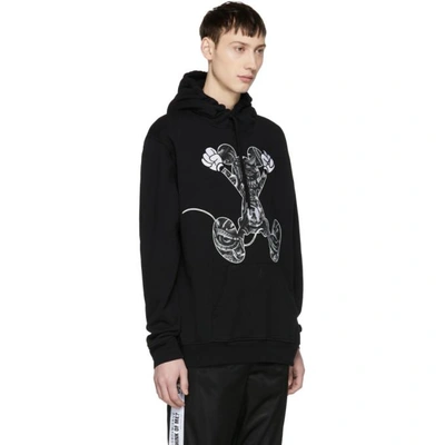 Marcelo Burlon County Of Milan Snake-print Jumping Mickey Mouse-graphic  Hoodie In Black | ModeSens