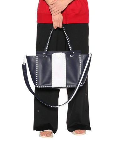 Shop Valentino Garavani Free Rockstud Medium Leather Tote