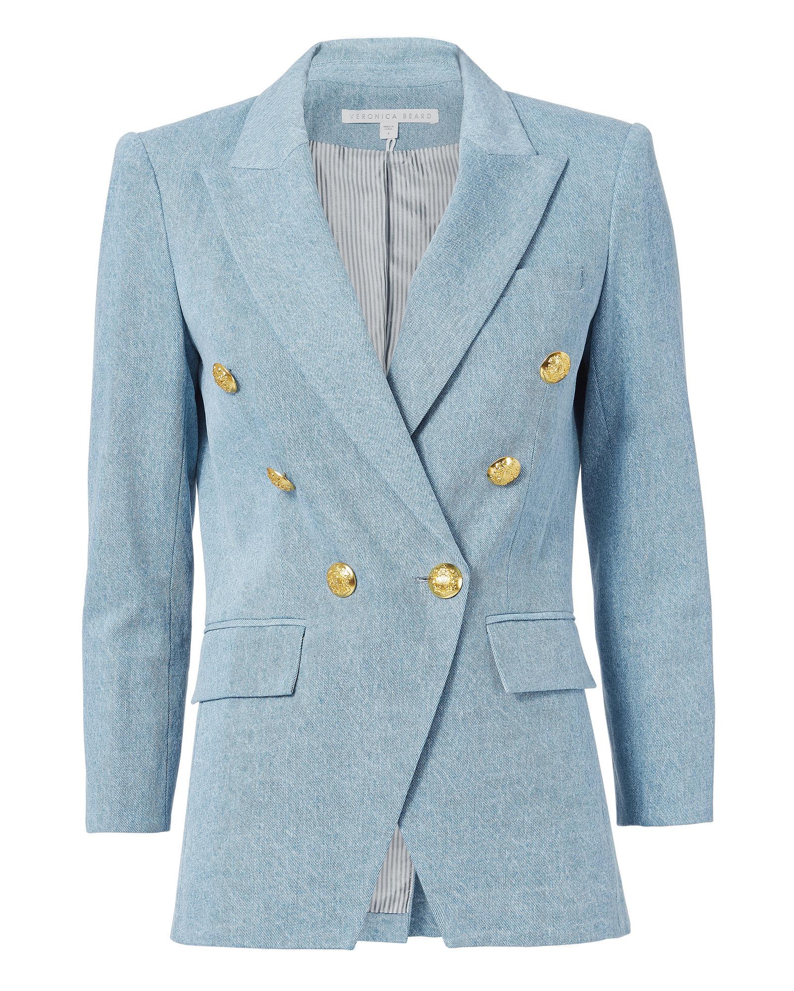 veronica beard denim blazer
