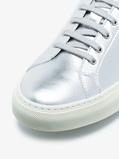 Shop Common Projects Metallic Original Achilles Leather Low Sneakers