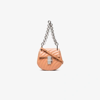 Shop Chloé Pink Drew Bijou Small Shoulder Bag
