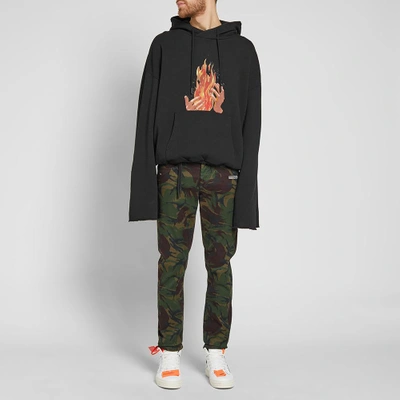 Off white shop hoodie fire