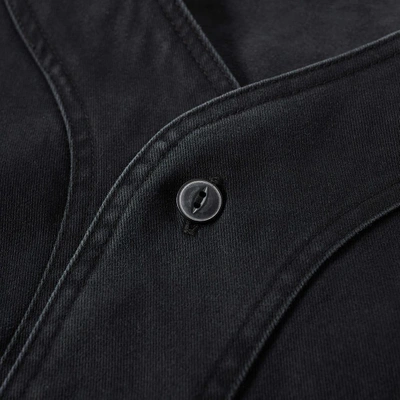 Shop Nonnative Handyman Cotton Twill Overshirt In Black