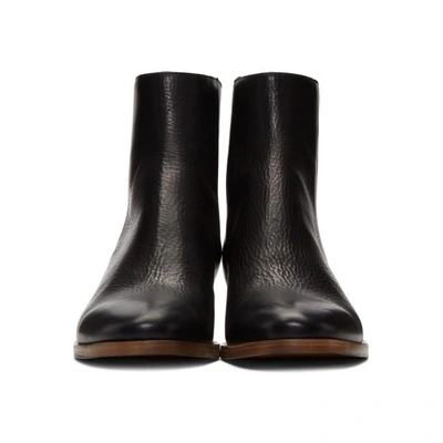 Shop Givenchy Black Gb3 Zip Boots In 001 Black